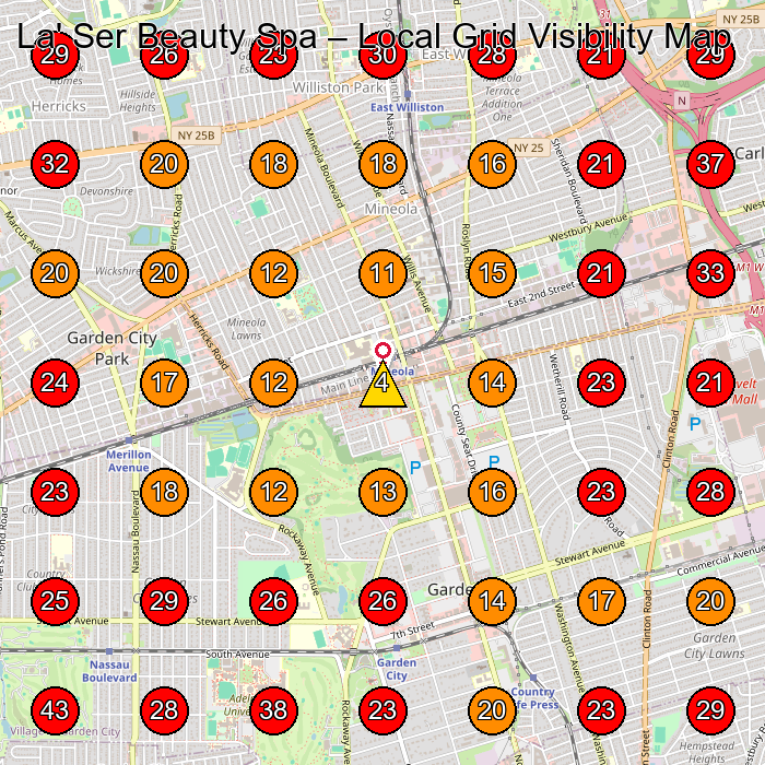 La' Ser Beauty Spa GeoGrid visibility map for Day Spa in Manhasset